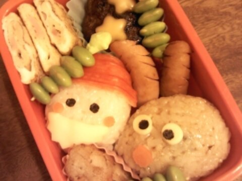 クリスマス☆サンタ&トナカイのお弁当！